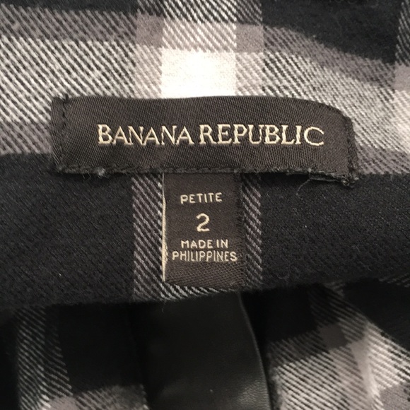 Banana Republic | Vegan Leather Flannel Dress - Picture 7 of 8